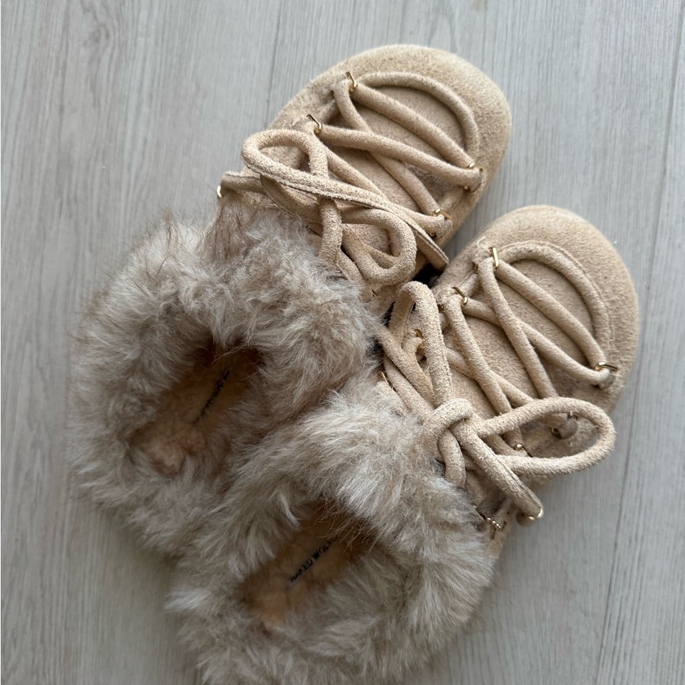 Naked Wolfe Faux Fur Lined slides